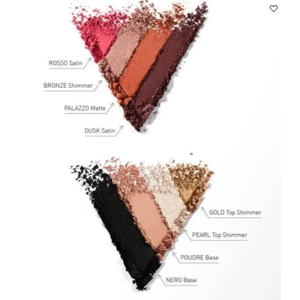 Valentino Color-Flip Eyeshadow Palette 01 When in Roma 8 Shades Compact NEW NIB